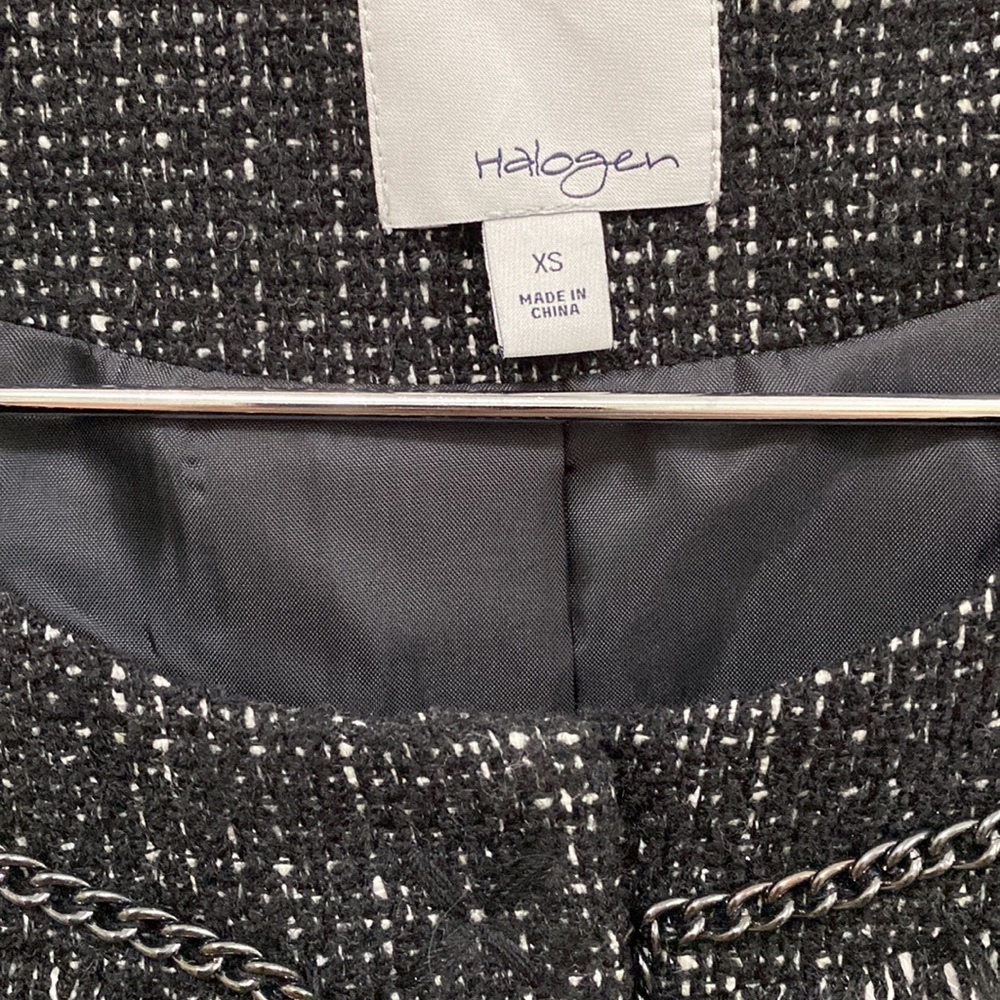 Halogen “Tweed” Inspired Jacket With Multiple Det… - image 5